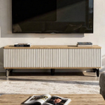 Тумба под телевизор на ножках ROYAL 5031 эко (Дуб Кантри-Черный)