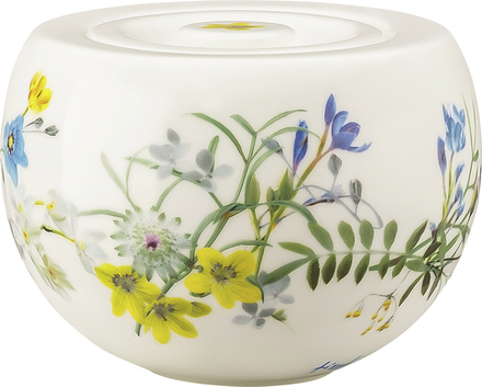 Сахарница Rosenthal Brillance Alpejski Ogrod с крышкой, костяной фарфор, 10,5 см, белая