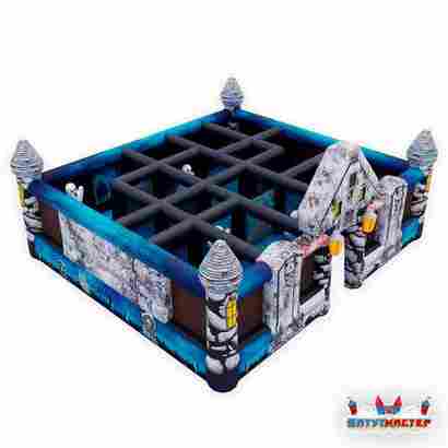Надувной лабиринт страха «Загадки подземелья», 10×10×4 м