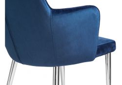 Стул на металлокаркасе Benza dark blue