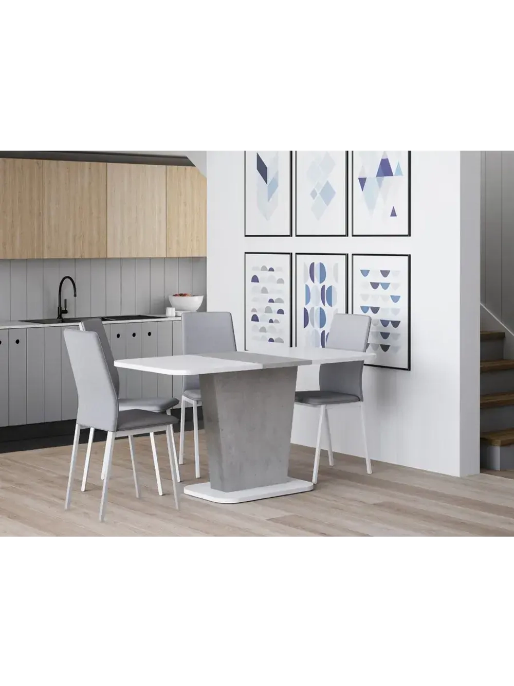 Стол кухонный обеденный раздвижной 110х68х75,4 см