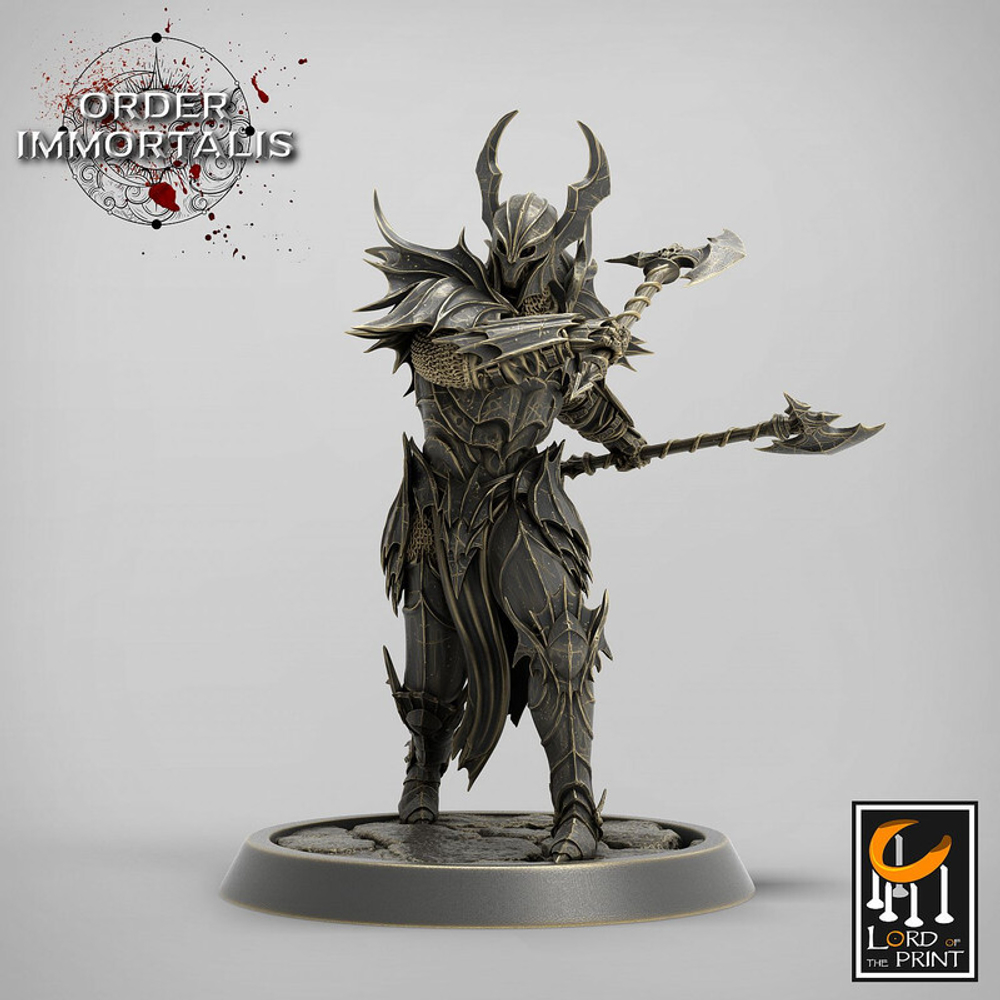Blood Knight Человек Воин Паладин Варвар Файтер Рыцарь миниатюра для dnd, днд, pathfinder, фентези, Настольная игра, НРИ, Варгейм, РПГ
