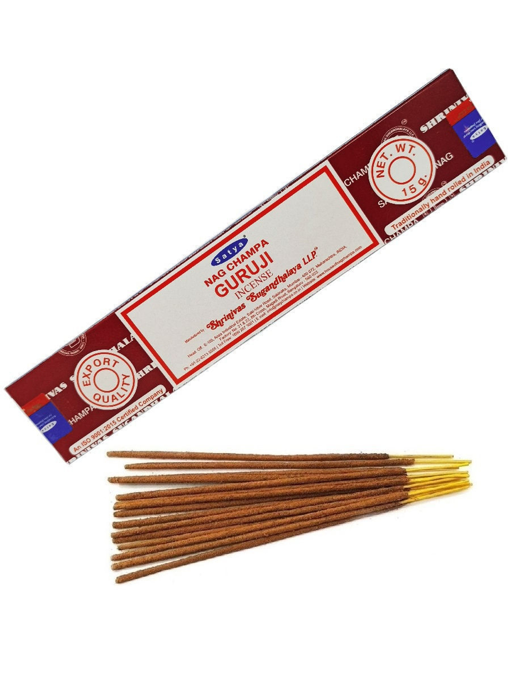 Satya Nag Champa Incense Guruji Благовоние-масала ГуруДжи 15 г