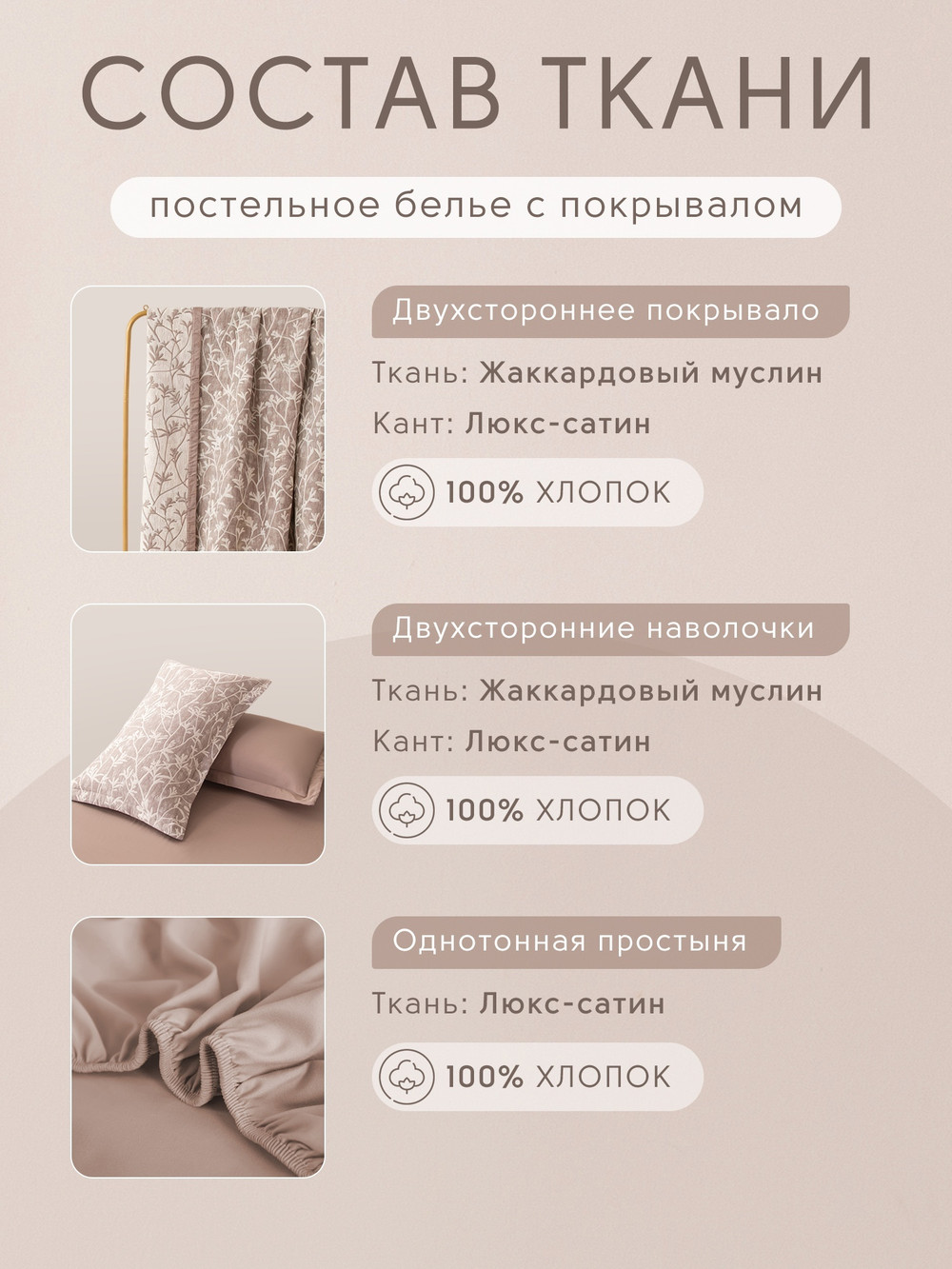 Комплект постельного белья на резинке с покрывалом Сатин Вуаль Авроры «Серебряная россыпь»