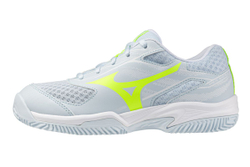 Детские Кроссовки теннисные  Mizuno Break Shot 5 Jr. CC - ice water/lightning yellow/anc