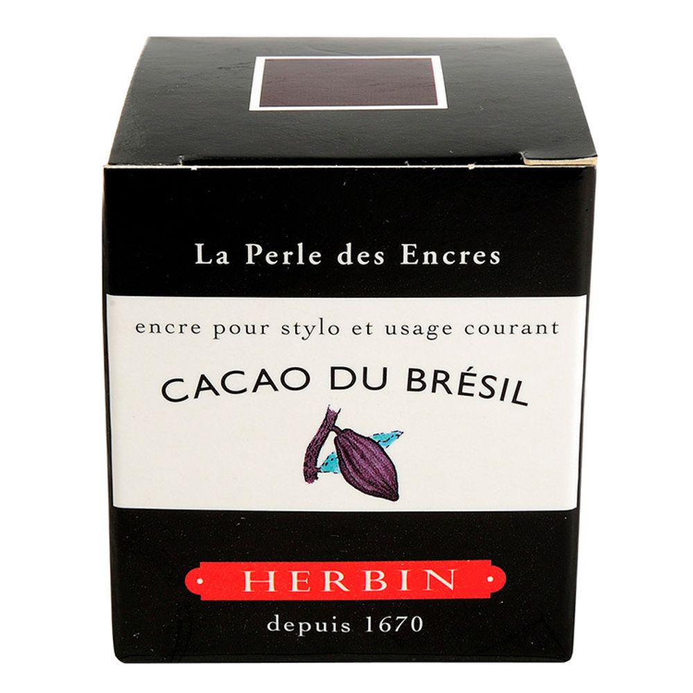Чернила во флаконе Herbin 30 мл Cacao du Brésil серо-коричневые (13045T) 2