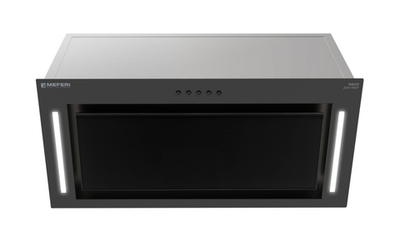 Полновстраиваемая вытяжка Meferi INBOX60BK GLASS POWER