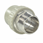 Муфта PP-R комбинированная серая Дн 40х1 1/2" НР под ключ VALFEX 10135240Г