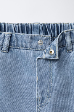 ZARA ДЖИНСЫ BALLOON, ВЫЦВЕТШИЙ СИНИЙ