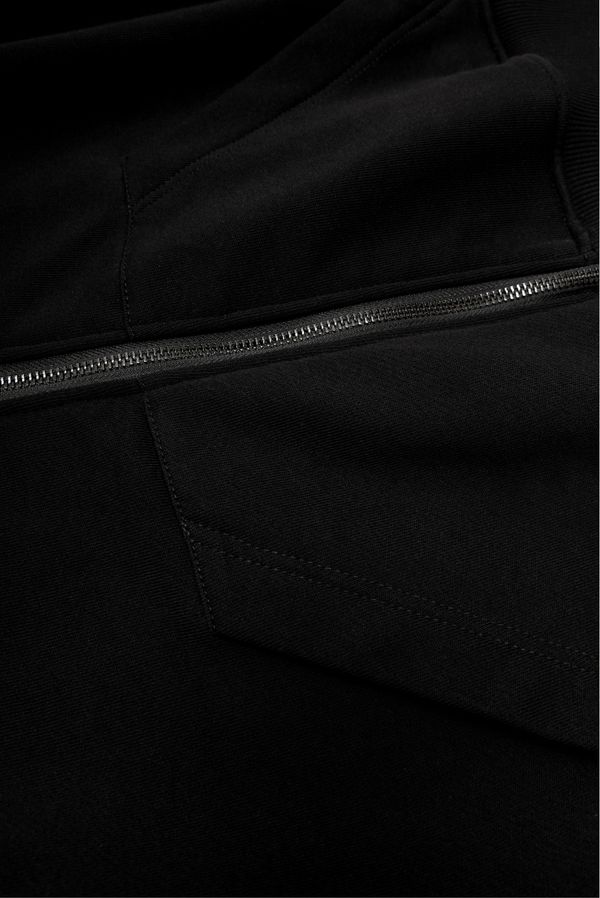 Худи на молнии Оверсайз черный - фото 10