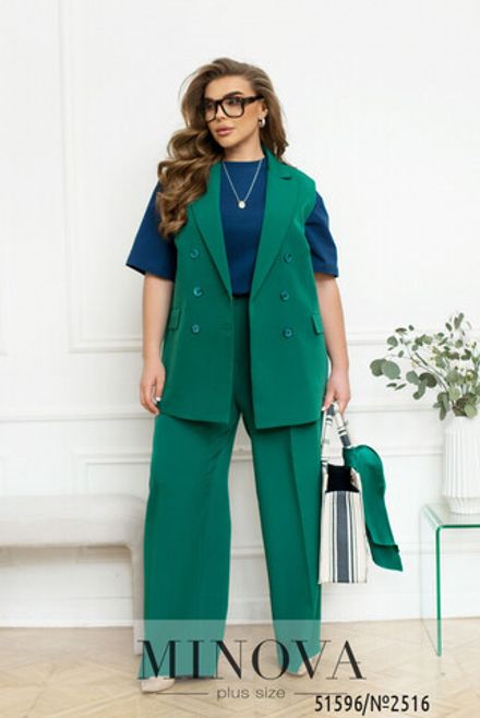 Жилет 2516-зеленый Minova Фото 2