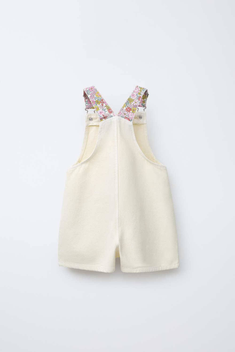 ZARA КОМБИНЕЗОН ИЗ ТВИЛА С ЦВЕТОЧНЫМ ПРИНТОМ, РОЗОВЫЙ