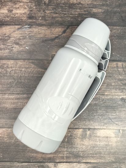 Термос 1,8 л. со стеклянной колбой Kamille KM 2032 пластиковый, 2 чашки