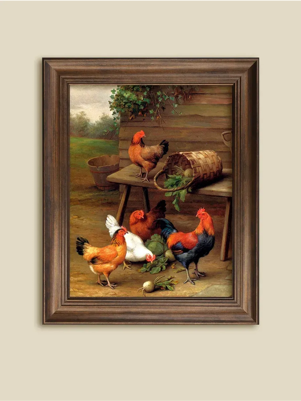 Картина интерьерная на холсте в раме 25*31 см