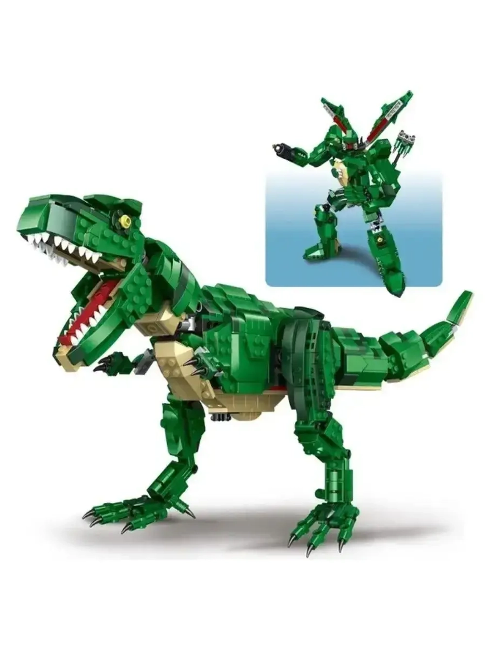 Конструктор 2 в 1 Тираннозавр - трансформер 31026/838 дет