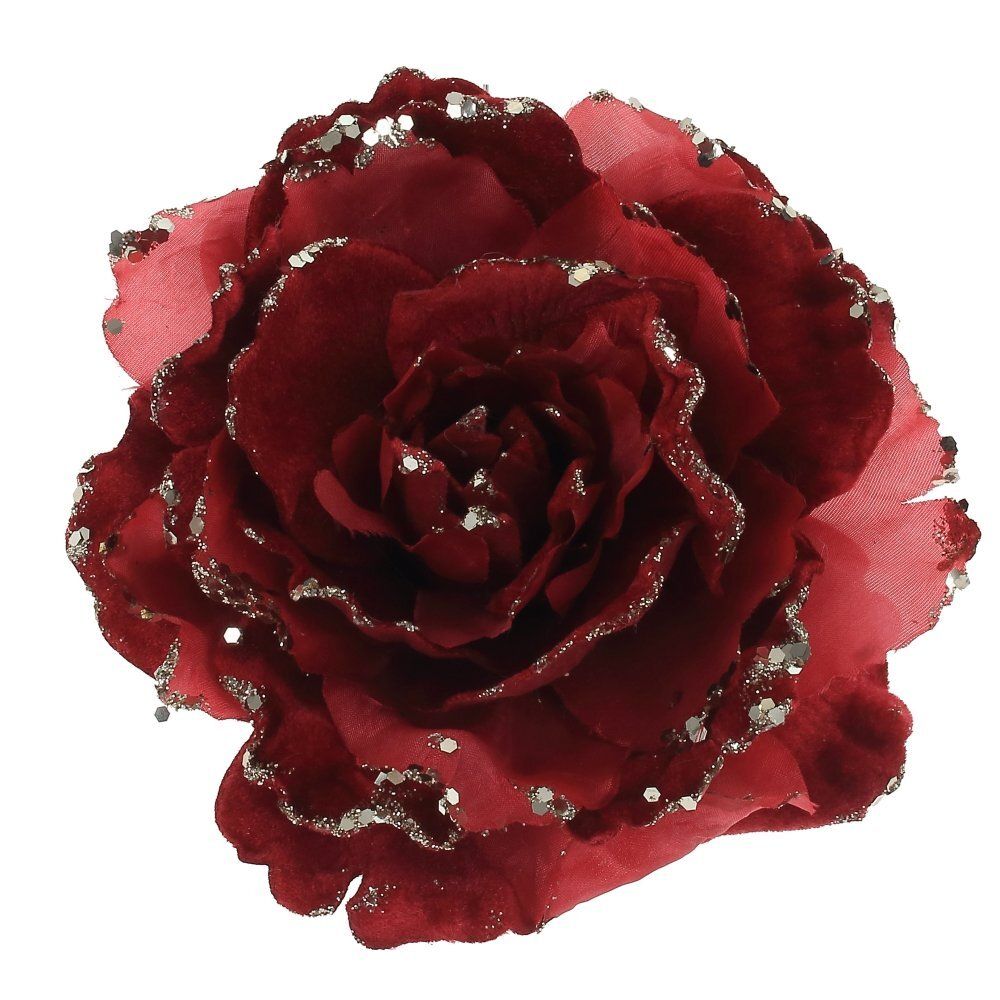 GAEM Цветок искусственный "Роза" (на клипсе), L15 W15 H13 см