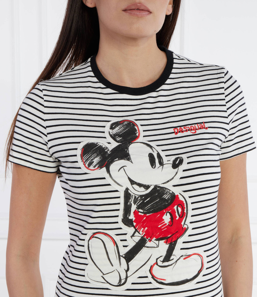 Футболка DESIGUAL X MICKEY MOUSE Desigual - белый(24SWTK77)