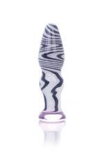 Анальная втулка стекло с разводами 13 см