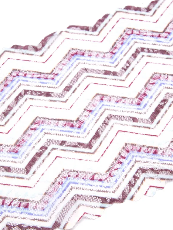 03-240 ОПТ Кружево эластичное 22 см, Maya, ментол/лаванда/слива/персик