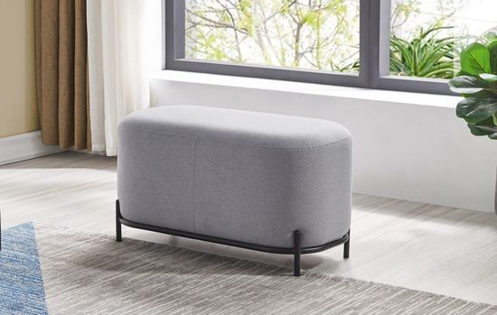 Пуф Pawai 80 см светло-серый