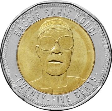 25 центов 2022 Сьерра-Леоне, Басси Сори Конди