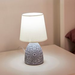 UML-B301 E14 DARK GREY Светильник настольный декоративный под лампу Е14. 40W. Механический выключатель. Темно-серый. ТМ Uniel