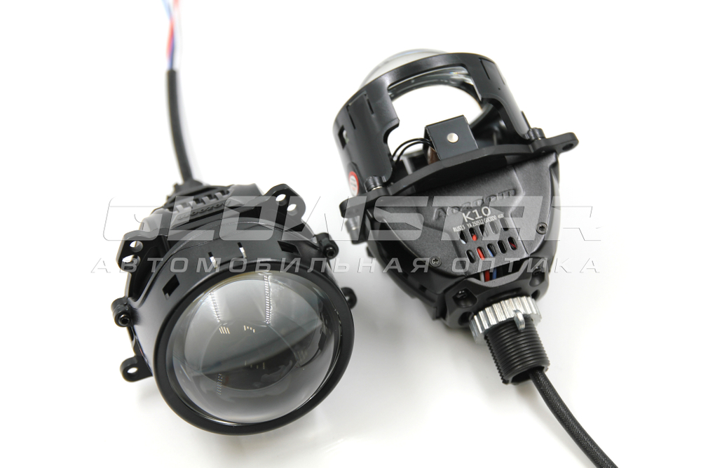 Билед модули Aozoom K10 2025 3.0 дюйма, 2 чипа, 5500K, 12V, 58W/66W, крепление 3R и съемное гаечное (комплект, 2шт)