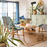 Комод деревянный Карлос 3 двери, напольный кухонный шкаф из массива сосны, 160х45х90 см, эвкалипт