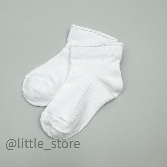 Носочки хлопковые для девочки, Белые