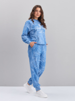 Костюм с брюками КБфл-90М/варенка-аквамарин-п