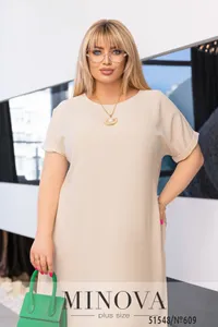 Платье 609-кремовый Minova