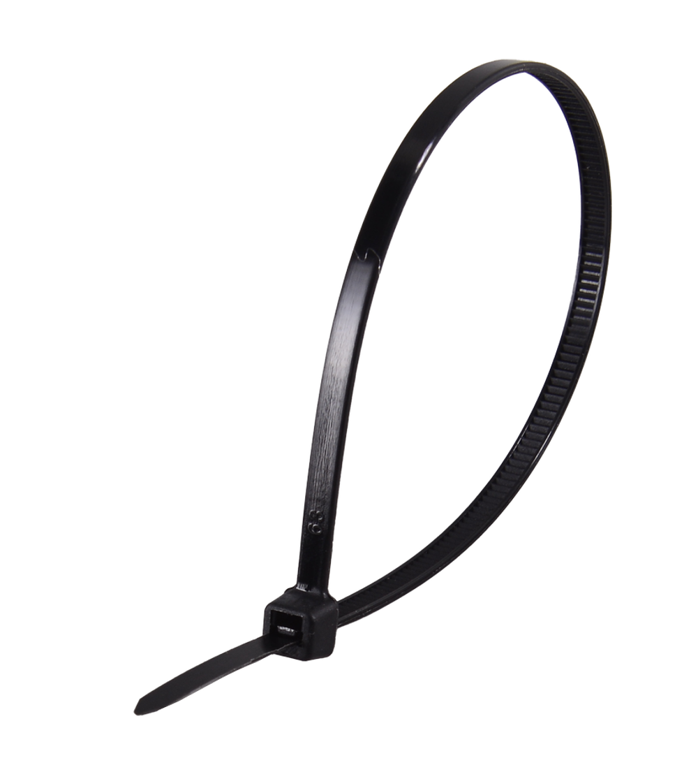 Хомуты нейлоновые (стяжки) черные 100 шт. Вихрь 3,6*200 Ч