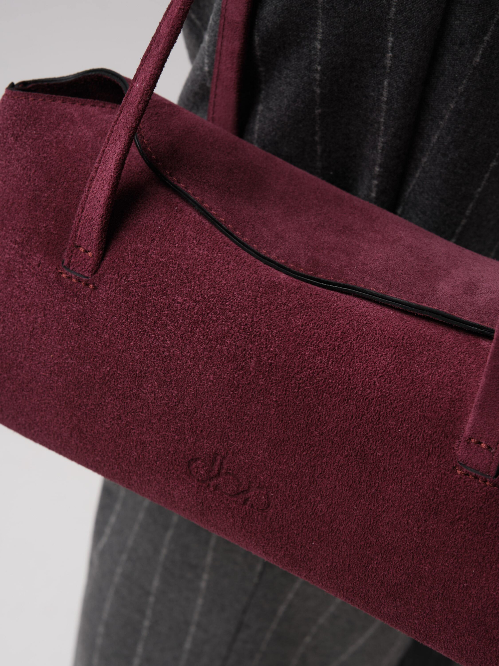 Женская замшевая сумка DBR 31127 бордо