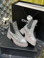 Женские демисезонные ботинки челси Chanel (Шанель) премиум класса