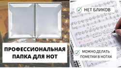 Профессиональная папка для нот "Ноты" + подарок