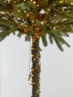 Елка на ножке «Торшер» с гирляндой встроенной (Литая хвоя) 210 см / 2,1 м