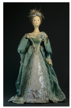 Кукла коллекционная Дама в придворном платье.