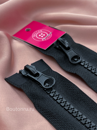 Молния тракторная черная двухзамковая