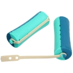 Бигуди пластмассовые-коклюшки 6шт, d=28мм (сине-зелёный)