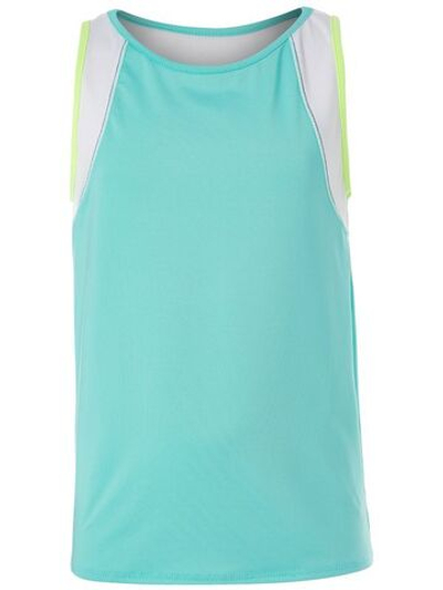 Футболка для девочки теннисная Lucky in Love Girls Peace Out Let It Be Tank - opal