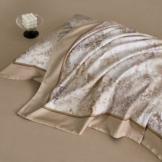 Постельное белье Asabella 2237 фланель, тенсель с хлопком