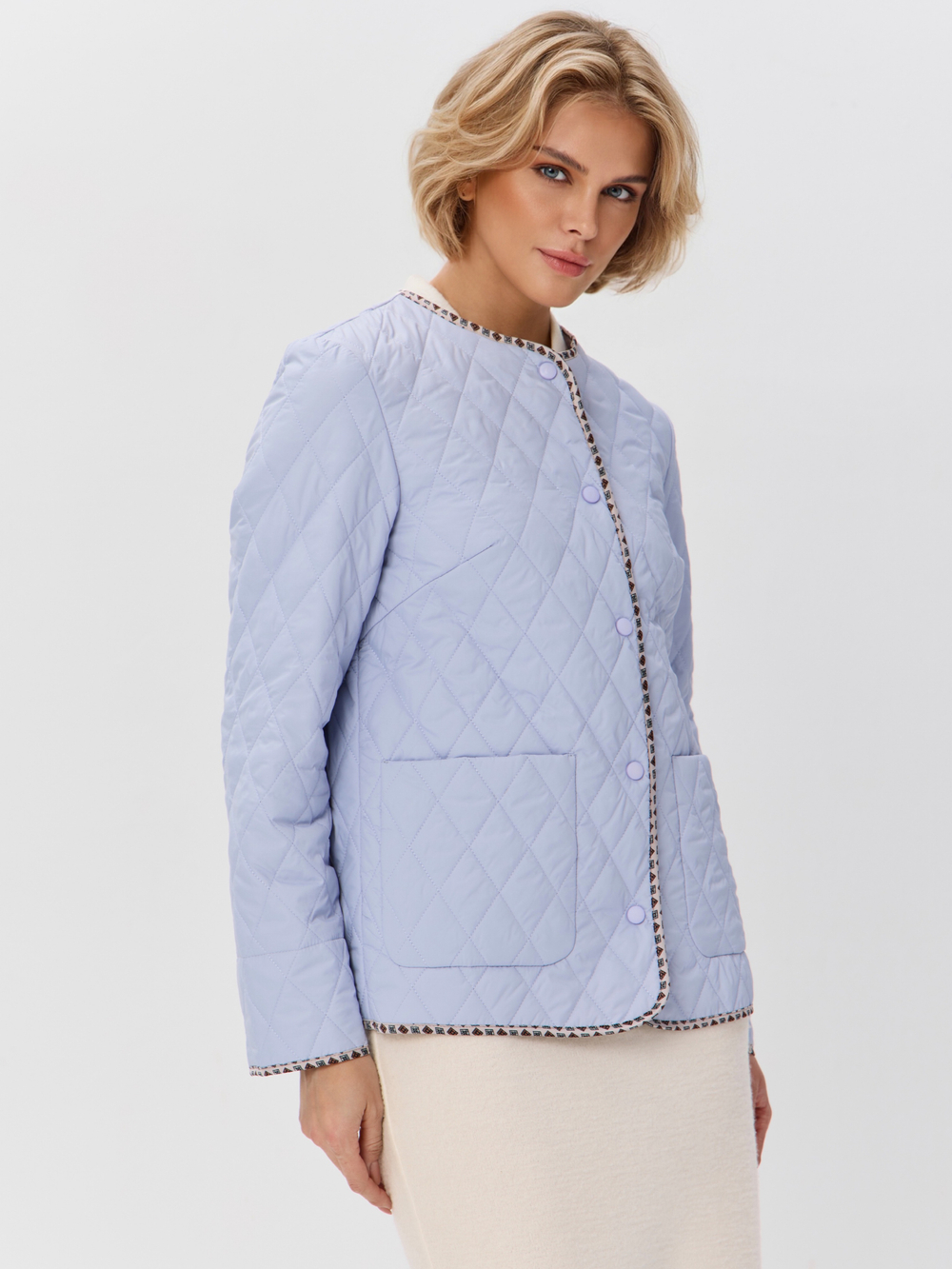 Куртка-жакет стеганая шанель на кнопках