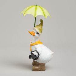 СТАТУЭТКА "УТКА ПОД ЗОНТИКОМ" 10,5Х12Х20 СМ