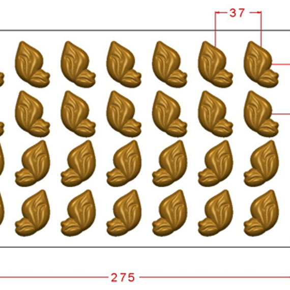 848 | Форма для шоколадных конфет (275*175 мм)