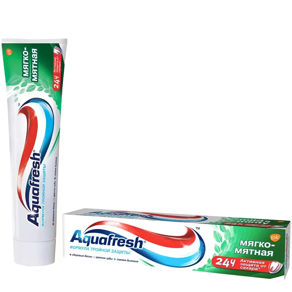 Aquafresh 50мл Зубная паста Мягко-мятная