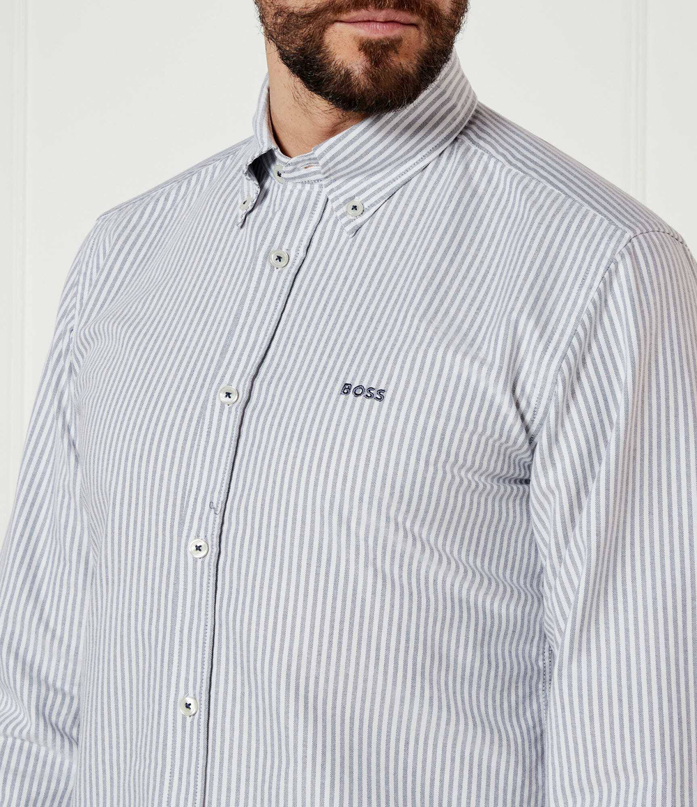 Рубашка H-ROAN-BD-E-C1-243 BOSS BLACK - серый(50520275)