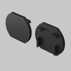 Заглушка для круглого шинопровода, 2 шт. Basity, черный Technical tra172ec-r-11b