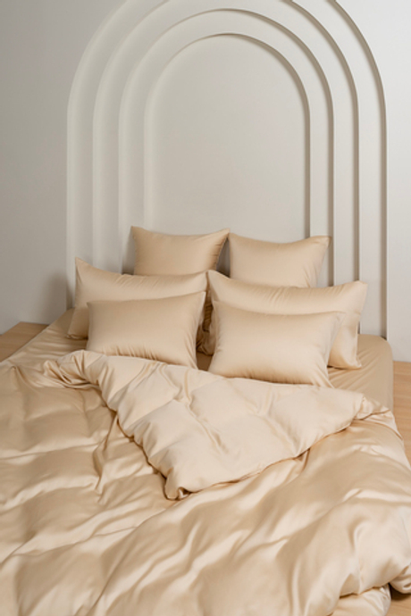 Простыня на резинке 160х200х40 German Grass Vanilla Brilliant бежевая