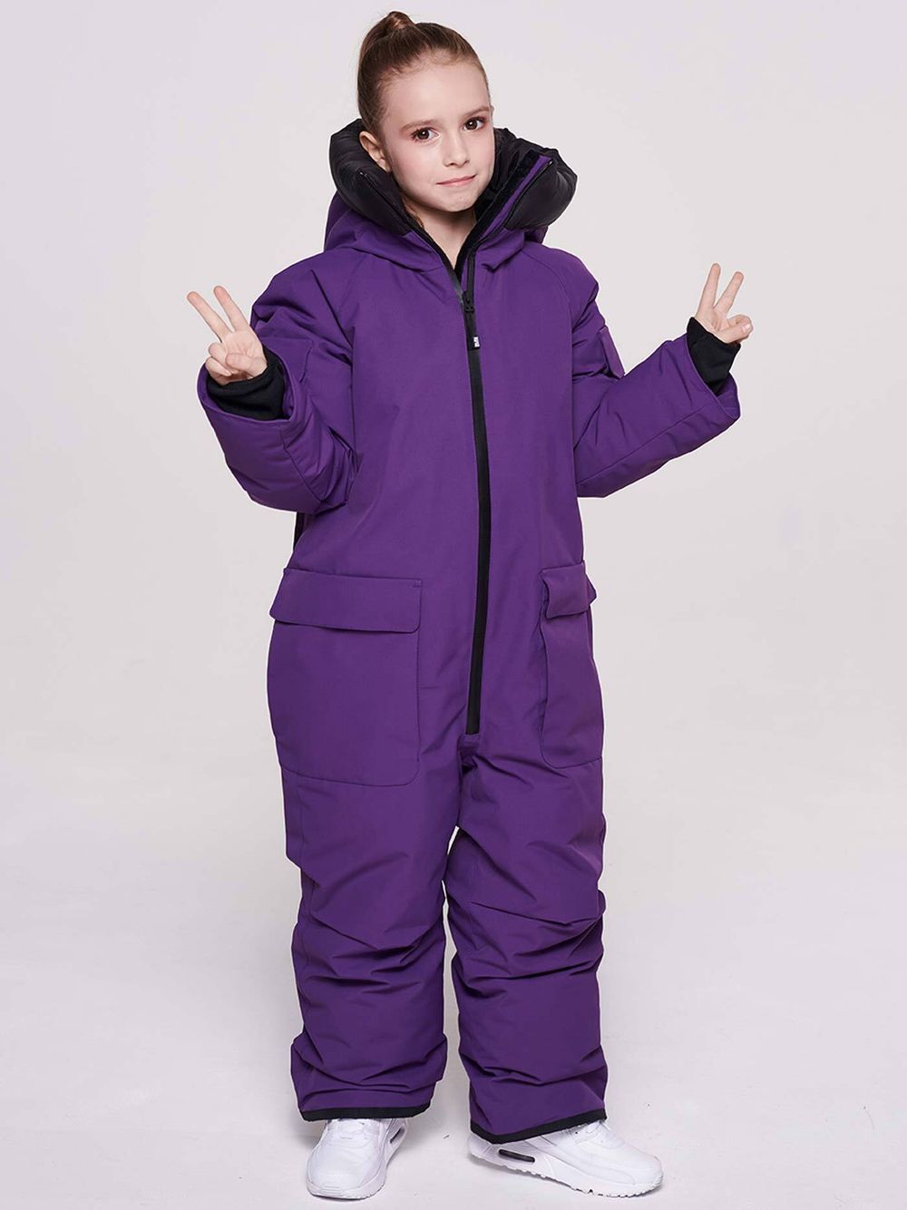 Комбинезон детский пуховый BASK kids YETI фиолетовый