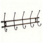 Вешалка настенная "Стандарт 5" 5 крючков, 460*70*185мм, цвет медный антик